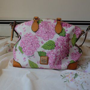 Dooney and Bourke White Pink Floral Top Handle Bag